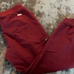 Figs Joggers- burgundy